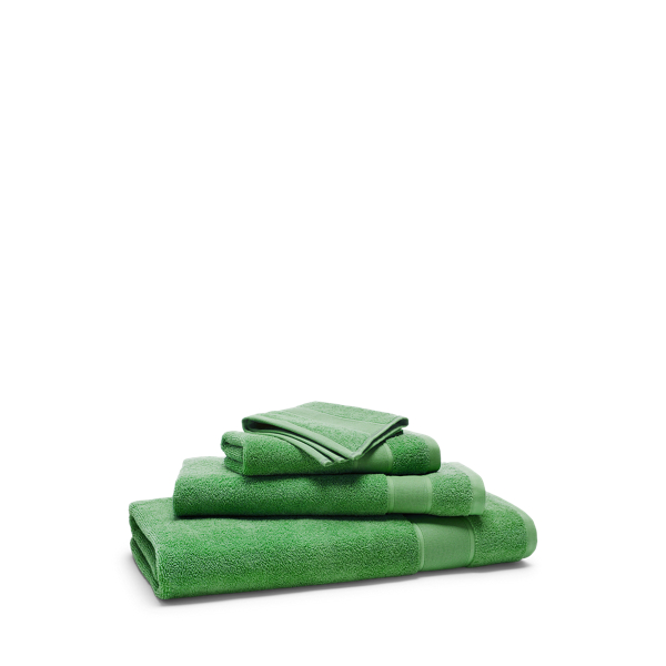 Shop Ralph Lauren Sanders Bath Towels & Mat In Green