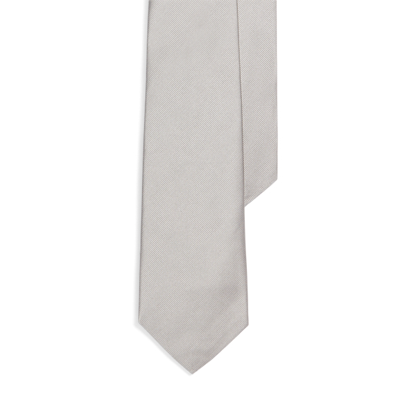 Shop Polo Ralph Lauren Silk Repp Tie In Grey