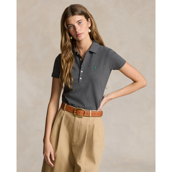 Polo Ralph Lauren Slim Fit Stretch Polo Shirt In Barclay Heather