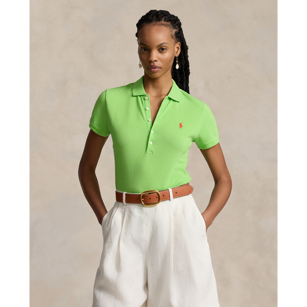 Polo Ralph Lauren Slim Fit Stretch Polo Shirt In Kiwi Lime