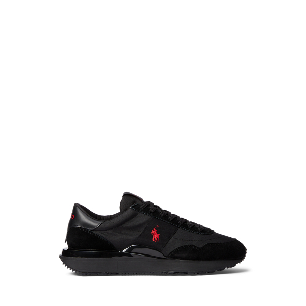 Polo Ralph Lauren Ralph Lauren Train 89 Trainers Black In Triple Black/red