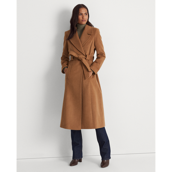 Lauren Ralph Lauren Wool-blend Wrap Coat In New Vicuna | ModeSens