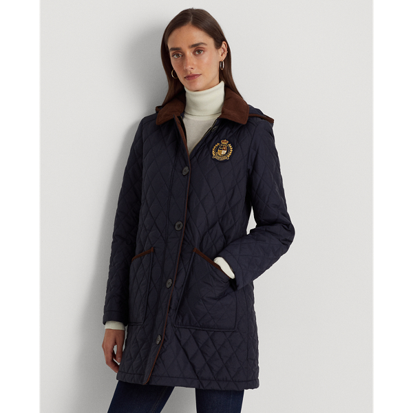 Ralph lauren petite quilted on sale jacket