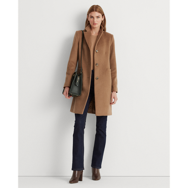 Ralph lauren reefer coat camel online