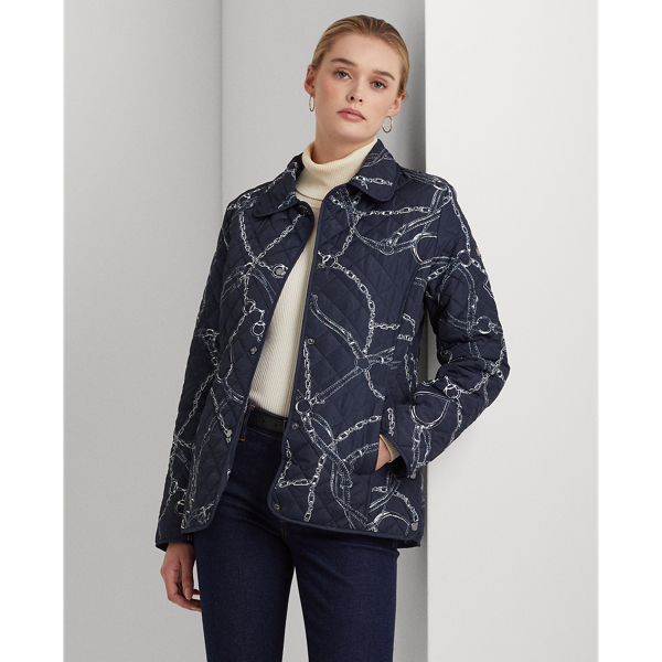 Polo Ralph Lauren - belting-print quilted jacket - women - dstore