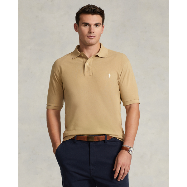 Polo Ralph Lauren The Iconic Mesh Polo Shirt In Coastal Beige