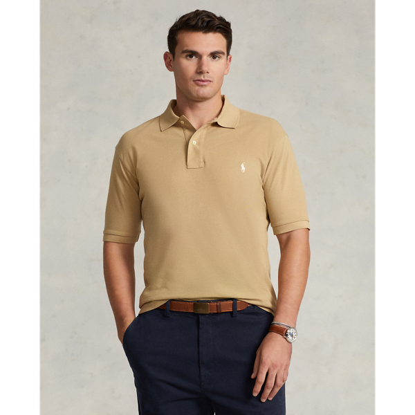 Polo Ralph Lauren The Iconic Mesh Polo Shirt In Coastal Beige