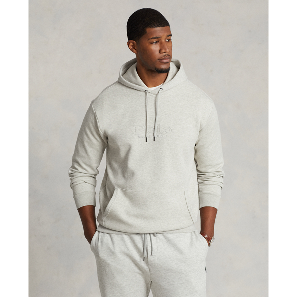 Polo Ralph Lauren Central Icon Logo Double Knit Sweat Hoodie In  Stone-neutral | ModeSens
