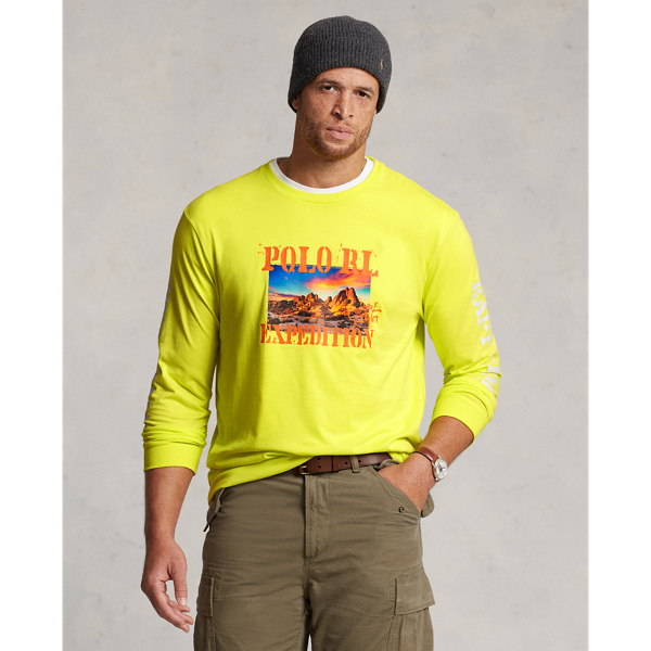 Polo Ralph Lauren Jersey Graphic T-shirt In Laser Yellow