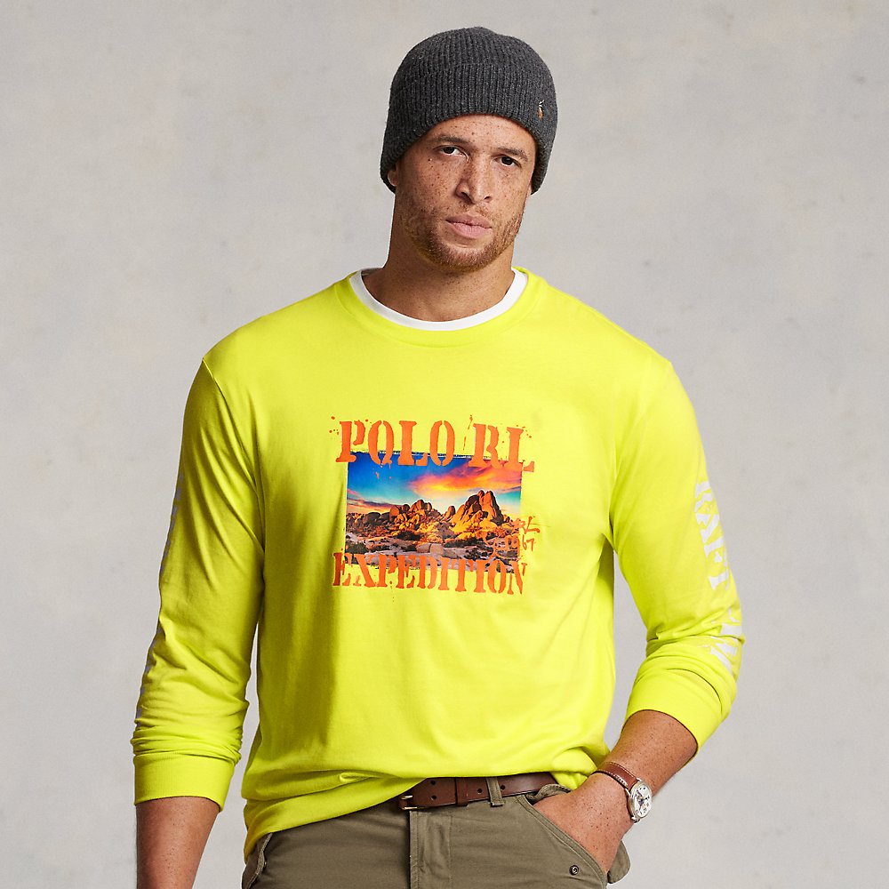 Polo Ralph Lauren Jersey Graphic T-shirt In Yellow