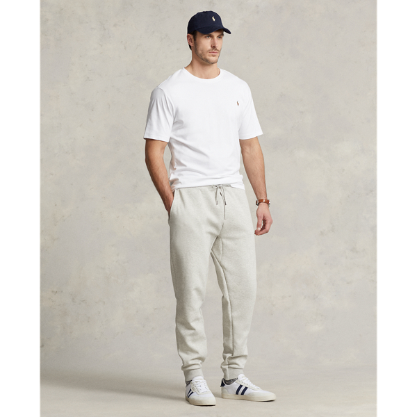 Polo Ralph Lauren Logo-embossed Double-knit Jogger Pant In Light Sport Heather
