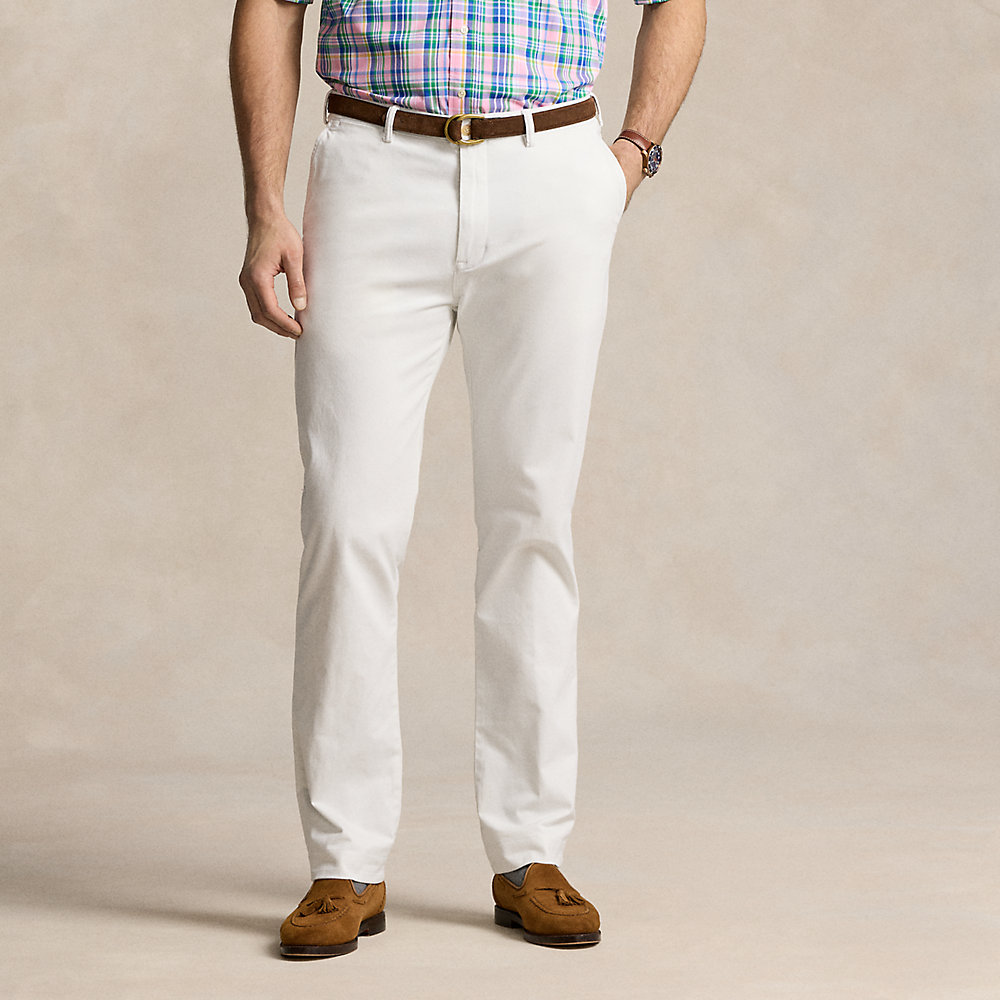 Shop Polo Ralph Lauren Stretch Classic Fit Chino Pant In Deckwash White