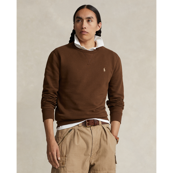 Ralph Lauren The Rl Fleece Sweatshirt In Branch Brown