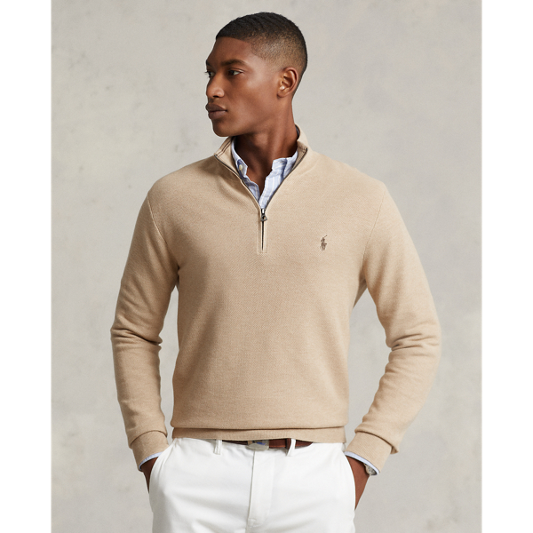 Cotton half zip sweater ralph outlet lauren