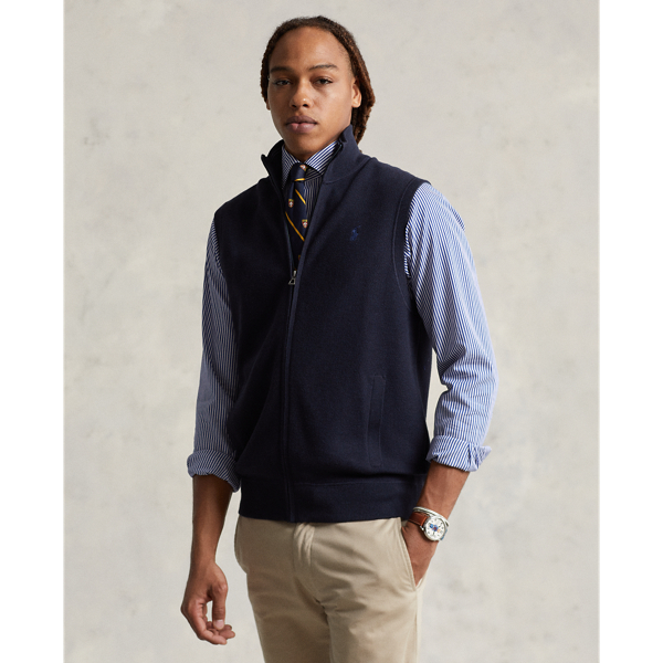 Full zip shop sweater vest