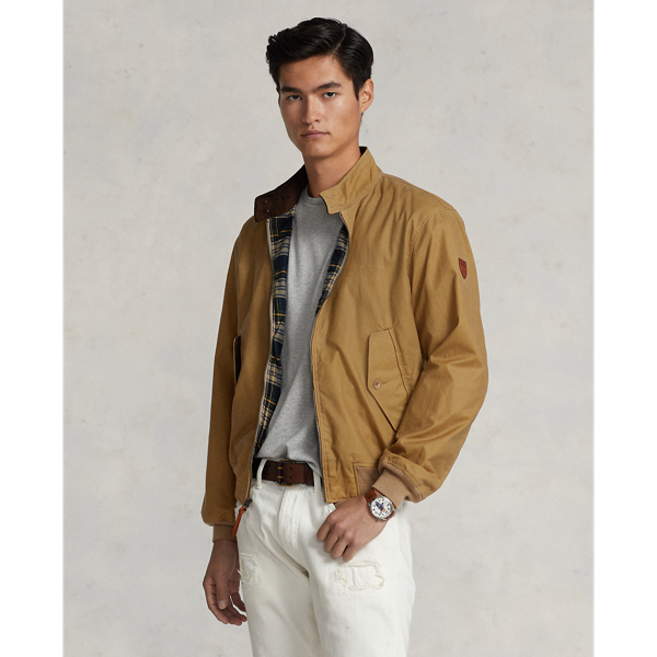 Polo Ralph Lauren Oilcloth Jacket In Desert Khaki