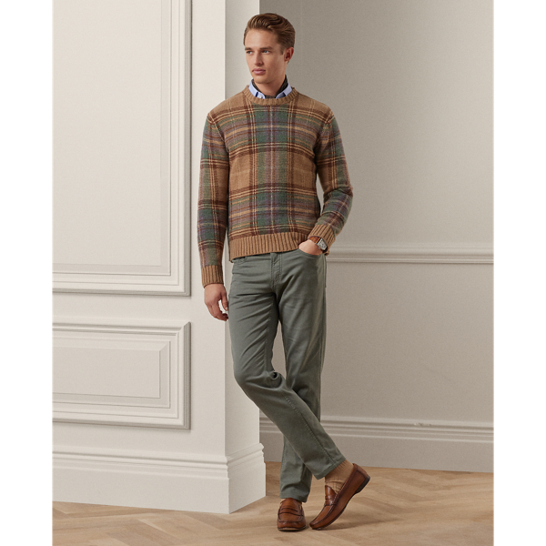Ralph Lauren Slim Fit Stretch Dobby Pant In Isla Blue