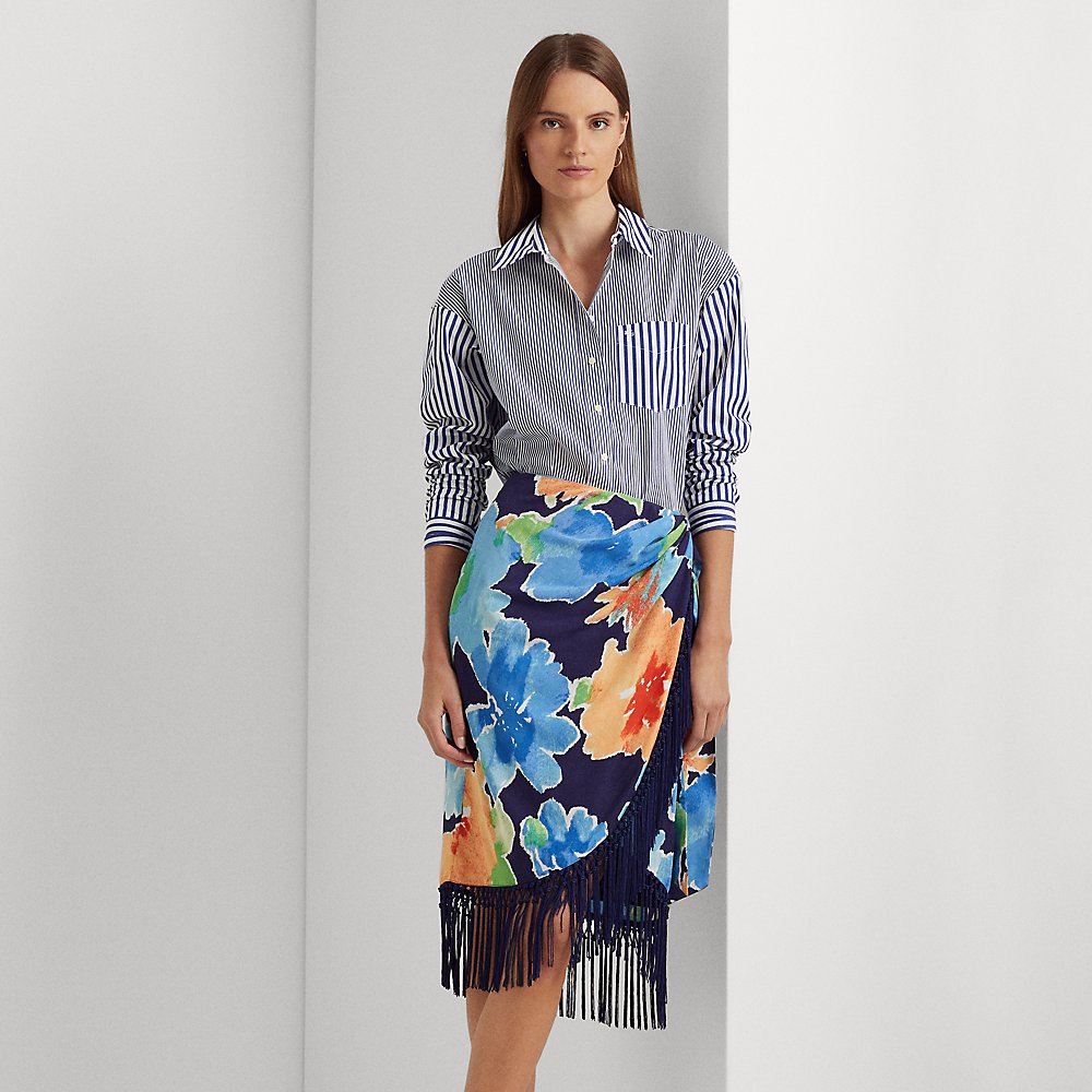 Lauren Ralph Lauren Midi Skirts In Azure