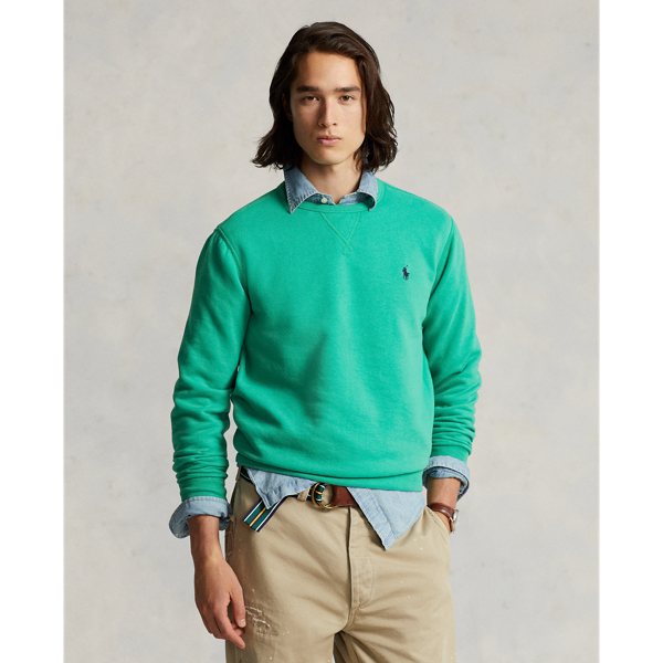 Shop Polo Ralph Lauren The Rl Fleece Sweatshirt In Raft Green