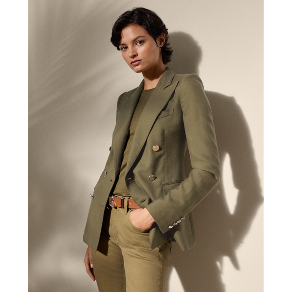 Ralph Lauren Camden Cashmere Jacket In Icon Olive