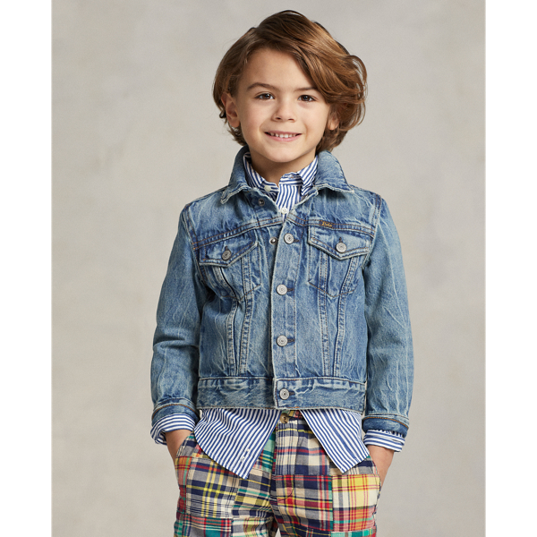 Polo Ralph Lauren Kids' Denim Trucker Jacket In Timmons Wash