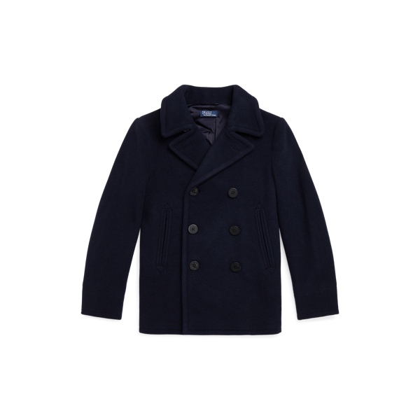 Polo Ralph Lauren Kids' Wool-blend Peacoat In Rl Navy