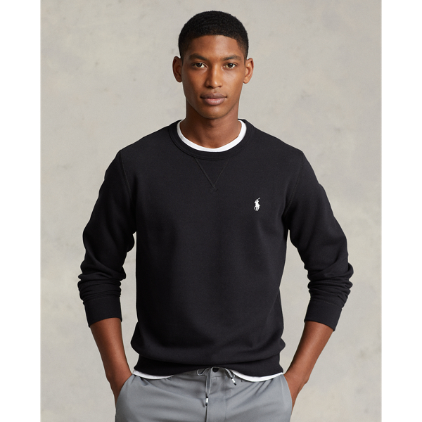 Ralph Lauren Double-knit Sweatshirt In Polo Black/cream