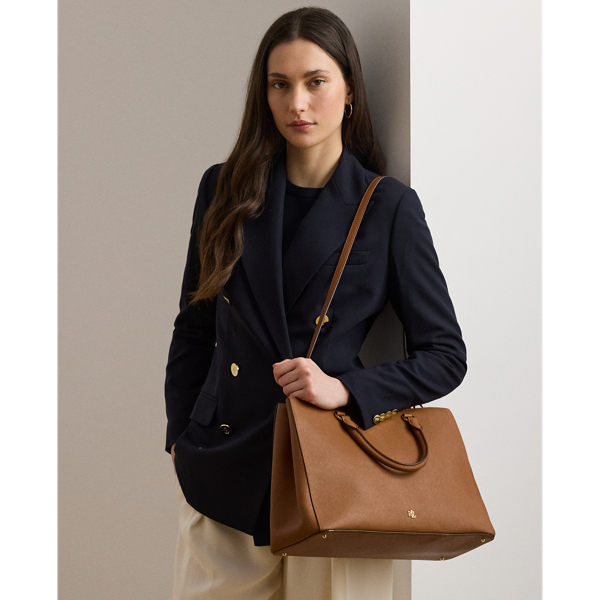 Lauren Ralph Lauren Hanna Leather Satchel Bag - Farfetch