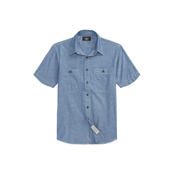Chemise workwear chambray indigo - RRL - Modalova