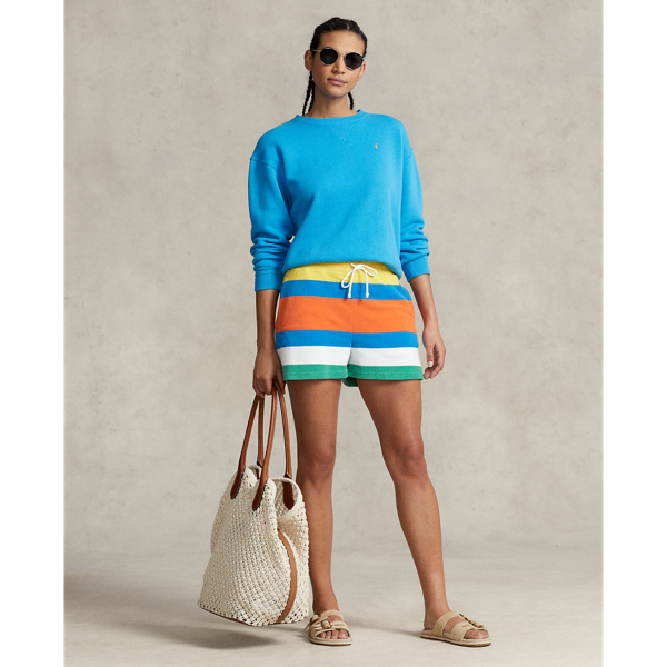 Polo Ralph Lauren Fleece Crewneck Pullover In Glacier Turquoise