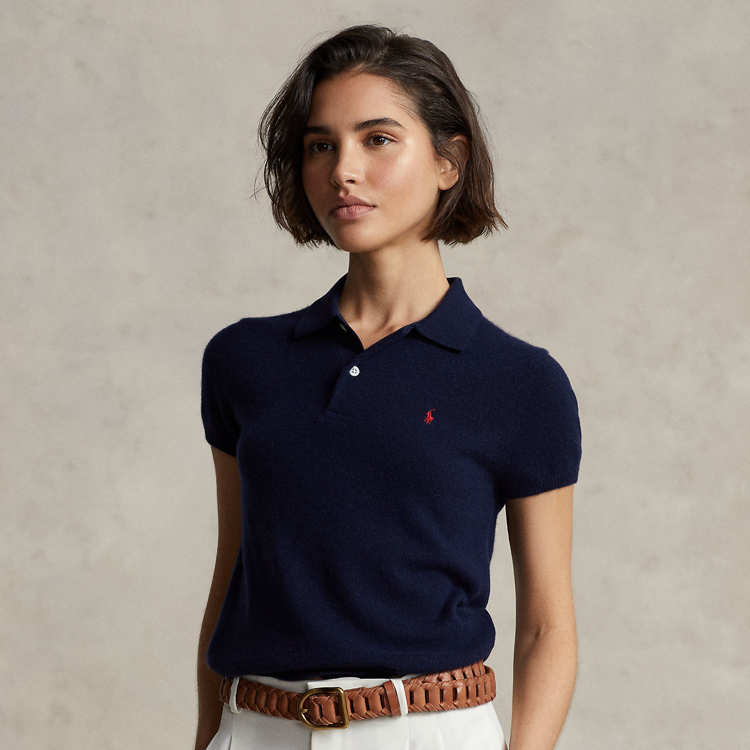 Rendered with luxurious, season-spanning cashmere, this slim-fitting Polo shirt is finished with our signature embroidered Pony on the chest.
