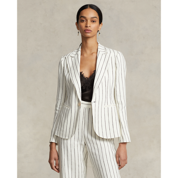 Ralph lauren striped online blazer