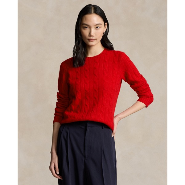 RALPH LAUREN CABLE-KNIT CASHMERE JUMPER