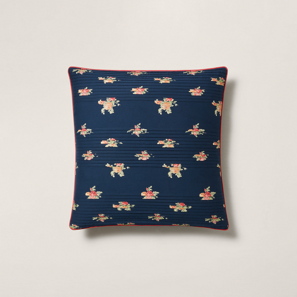 Ralph Lauren Grand Flora Throw Pillow In Blue