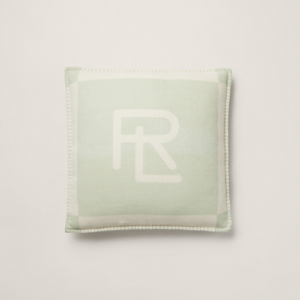 Ralph Lauren Northam Throw Pillow In Sage/cream