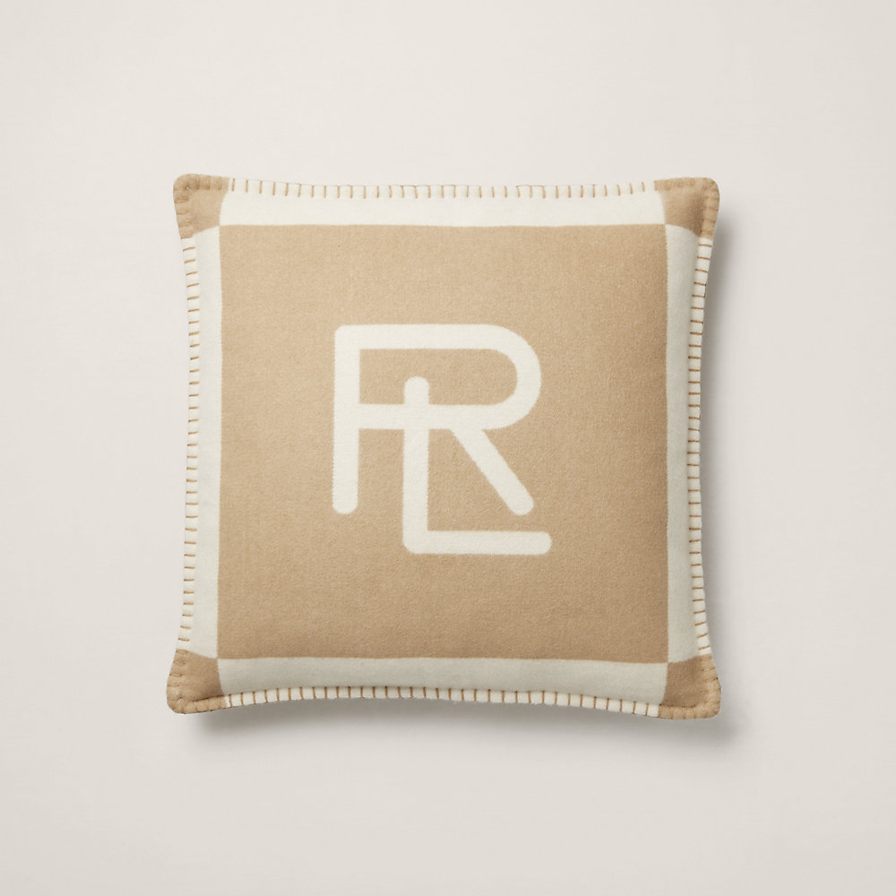 Ralph Lauren Northam Throw Pillow In Camel/cream