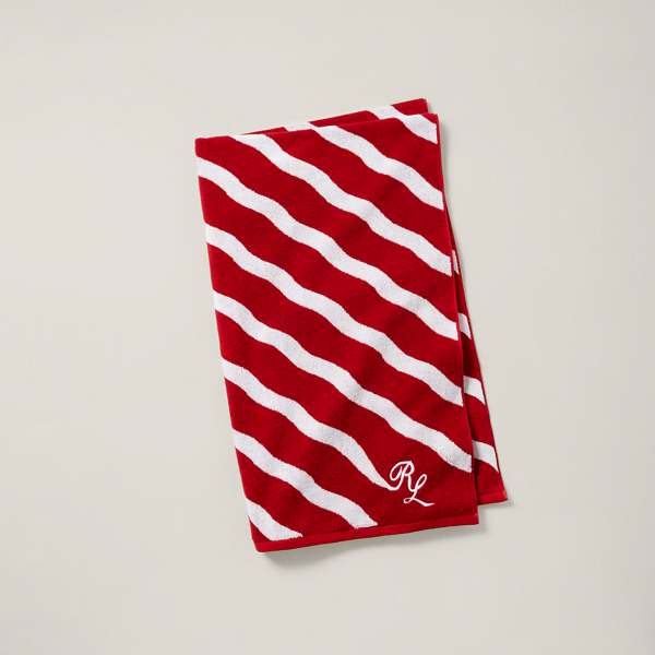 Ralph Lauren Ryder Beach Towel In Red White