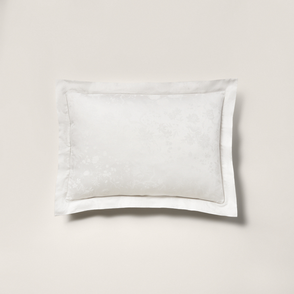 Polo Ralph Lauren Organic Cotton Bethany Jacquard Sham In Parchment