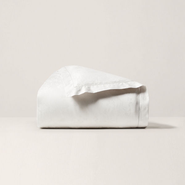 Polo Ralph Lauren Organic Cotton Bethany Jacquard Duvet In Parchment