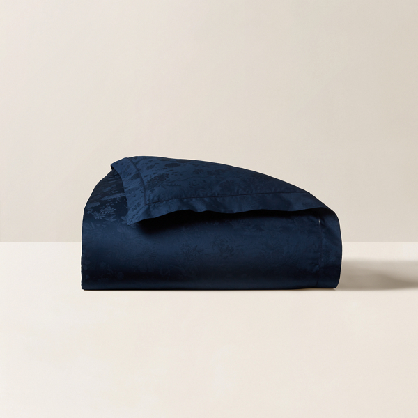 Polo Ralph Lauren Organic Cotton Bethany Jacquard Duvet In Polo Navy