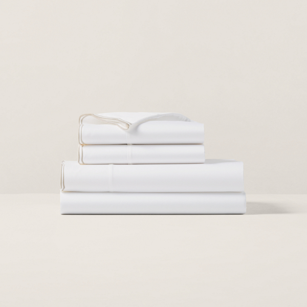Polo Ralph Lauren Organic Cotton Sateen Malin Sheeting In Platinum