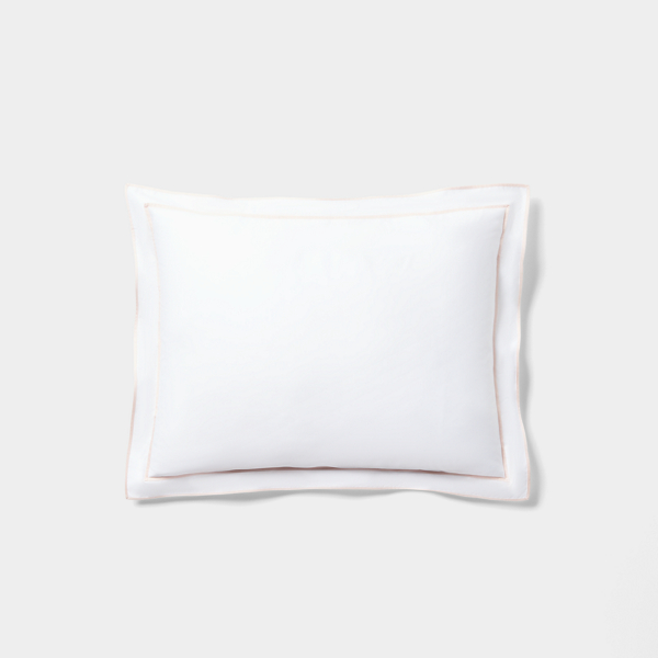 Polo Ralph Lauren Spencer Sateen Border Sham In Blush