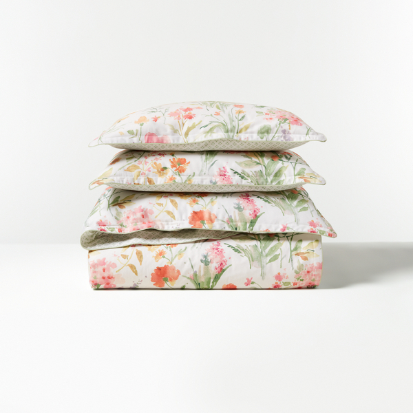 Ralph Lauren Marguerite Floral Comforter Set In True Green Multi