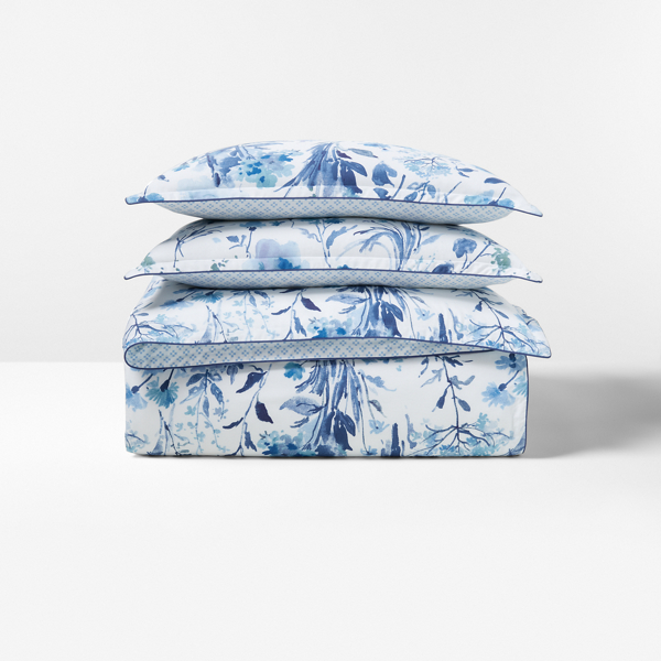 Ralph Lauren Marguerite Floral Comforter Set In Blue