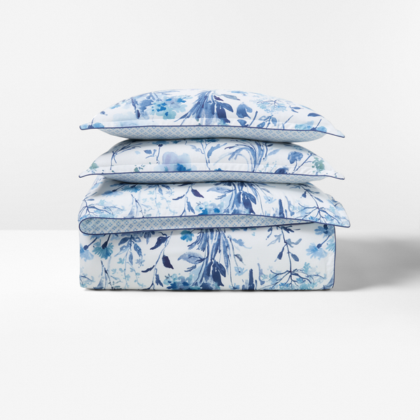 Polo Ralph Lauren Marguerite Floral Comforter Set In Blue