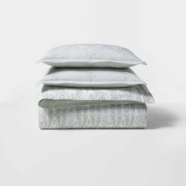 Polo Ralph Lauren Wakefield Duvet Cover Set In Celadon