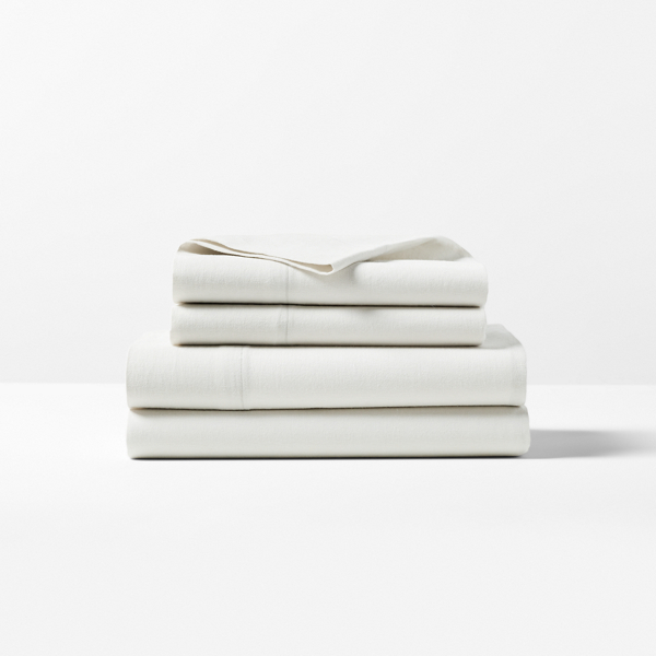 Ralph Lauren Kent Cotton-linen Sheet Set In Celadon