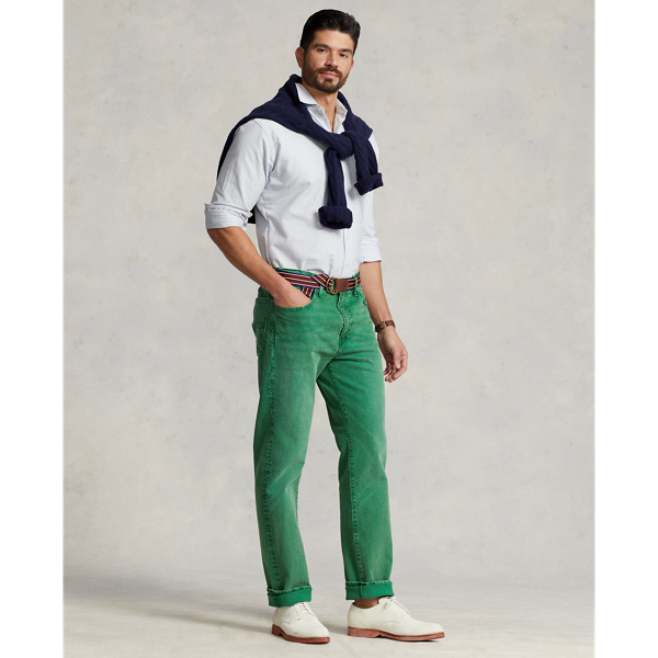 Polo Ralph Lauren Varick Slim Straight Stretch Jean In Lifeboat Green