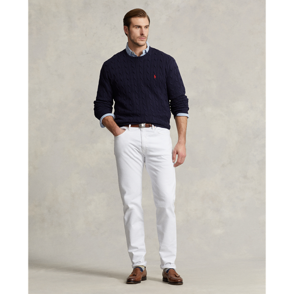 Polo Ralph Lauren Varick Slim Straight Stretch Jean In White Stretch |  ModeSens