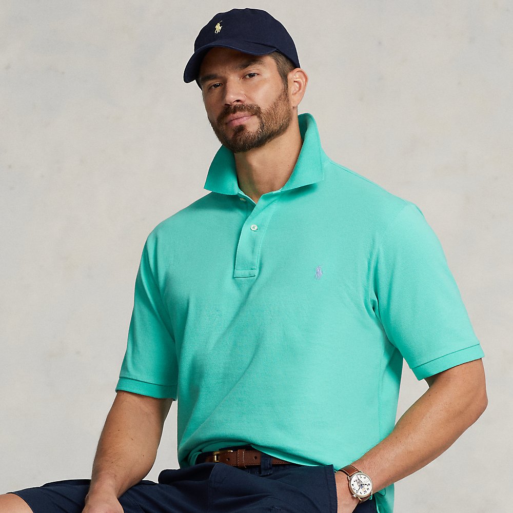 Polo Ralph Lauren The Iconic Mesh Polo Shirt In Sunset Green/c7156